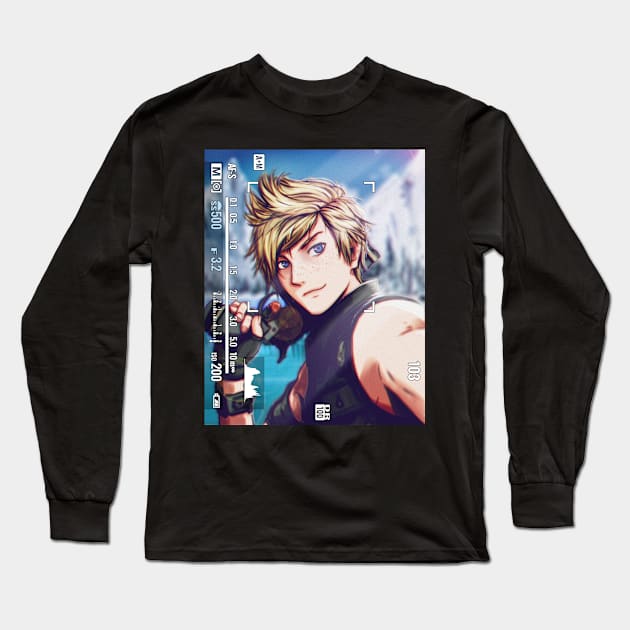 Selfie - Prompto Long Sleeve T-Shirt by svenpham